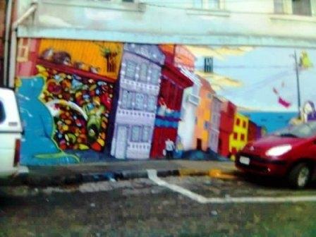 Vista de un mural - Valpo. 2006