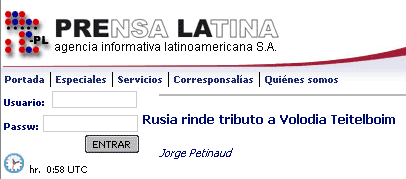 Vaya a la noticia sobre el homenaje en la Agencia Prensa Novosti