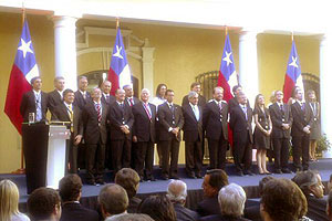 Primer Gabinete de Piñera - 2010