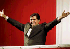 Alan Garcia tras la Victoria - Elecciones Junio 2006